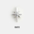 Pikkukuva 1 / 8: 10 kpl tähti ja puolikuun kynsikorut nail art varten 3d Jewelrys Mo 0693