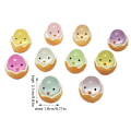 Miniatyrbilde 7 av 8: 20 stk påskeegg skall kylling mikro landskap dekorasjoner glødende 20PCS