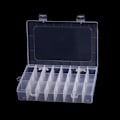 Miniatyrbilde 8 av 8: Transparent 24 Grids Oppbevaringsboks Plast Brodery Floss Bobbi