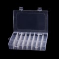 Miniatyrbillede 8 af 8: Transparent 24 Grids Opbevaringsboks Plastic Brodery Floss Bobbi