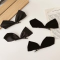 Pikkukuva 6 / 8: 2 kpl / set Blackbow hiusklipsit tytöille Kawaii Barrettes e Hair Black