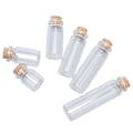 Miniatyrbillede 7 af 7: 10 STK mini glasflasker med korkprop gennemsigtig flaske 12ml-10pcs
