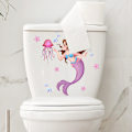 Miniatyrbillede 3 af 8: Havdyr Toilet Sticker WC Selvklæbende Fjernelse Badeværelse A