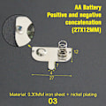 Miniatyrbillede 1 af 5: 10 Stk Spring Sheet 12*10/12MM Kontaktark Positiv Og Negati 03