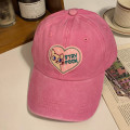 Miniatyrbilde 1 av 8: Pink Love Cat, buet myk topp for kvinner e Fashion Duck Tongue Hat