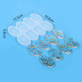 Miniatyrbilde 6 av 8: Kreativ sommerfugl rund oval form DIY silikonform for A4