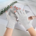 Pikkukuva 7 / 8: Cotton Summer Women Thin Lace Dew Half Finger Riding UV Protect Beige