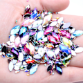 Miniatyrbillede 3 af 8: 200 stk Akryl øjenform krystal ædelsten lim på diamantsten Fla Multicolor AB 4x8mm