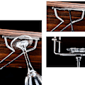 Miniatyrbilde 5 av 5: Sølv rustfritt stål vinstativ Glassholder Hengende Bar Goble 35cm single row