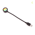 Miniatyrbilde 1 av 6: 1 Stk Solnedgangslampe LED USB Nattlys Projektor Fotografi Vegg C