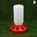 Miniatyrbillede 1 af 8: Fjerkræ Fodring Drikker Vand Dispenser Automatisk Kylling Vandtrug B