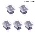 Pikkukuva 1 / 5: 5 kpl Push Button Mini Switch 2Pin On/Off keinukytkin watilla 1(metal Black)