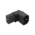 Miniatyrbillede 7 af 8: 10A 3Pin IEC-stik nede OP 90 vinklet IEC 320 C14 han til C1 A3