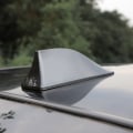 Miniatyrbild 7 av 8: Car Radio Shark Fin Car Shark Antenn Radio FM Signal Design Fo Red