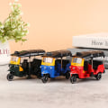 Pikkukuva 3 / 5: Alloy Tricycle Retro Simulation Model Three Wheeled Motorcycle Red