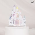 Miniatyrbillede 1 af 3: Palace Princess Cake Topper til bryllupsfødselsdagsbageudstyr Multicolor A6