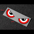Miniatyrbilde 1 av 8: Devil eyes bilklistremerker bilhjelm elbil motorsykkel refl A9