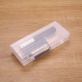 Miniatyrbillede 8 af 8: Transparent Plastic Opbevaringsboks Rektangel Organizer Box Desktop Transparent