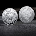 Miniatyrbilde 3 av 8: Minnemynter Storbritannia Dronning Dronning Elizabeth II Mynter Dronning Eli Silver