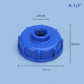 Miniatyrbillede 1 af 8: IBC Tank fittins S60X6 Groft gevindhætte til 1/2" 3/4" 1" Adap A