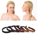 Pikkukuva 4 / 8: Fishbone Braid Lazy Wig Twist Braid otsapanta Bohemia naisten hiukset Brown 1.8cm