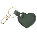 Miniatyrbild 1 av 8: Läder hjärta nyckelring Mode läder hjärta form nyckelring väska Dark green