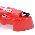 Miniatyrbilde 6 av 8: 2stk/parti ABS endeløs bremsekaliperdeksel Front Bakdeksel Des Red