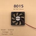 Miniatyrbillede 1 af 8: DC børsteløs blæser Computerkabinet Køleblæser 5V 12V 24V Leje C DC8015 5V