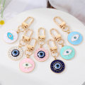 Miniatyrbilde 2 av 8: Rund Evil Eye Nøkkelring Nøkkelring For Venner Par Boho Blå A7