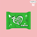 Miniatyrbillede 1 af 8: 100 stk. Blinde Tomme Pose Legetøj Tegneserie Miniature Dyr DIY Ornament Green M