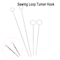Miniatyrbillede 3 af 8: DIY Metal Syning Loop Turner Krog til at vende stof rør Stra 26.5cm