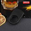 Pikkukuva 1 / 8: 2 kpl Pullonsoljen pidikkeet Muoviset juomaklipsit Cocktail Snaps F Black