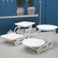 Miniatyrbillede 6 af 8: 1/2stk Kage Stativ Retter Cupcake Snacks Taller Tre-lags Crea E