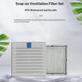 Miniatyrbilde 6 av 8: Luftventilasjonssystem ABS Skapventilasjon Filter Hvit Nei 116mm B