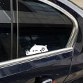 Pikkukuva 2 / 8: e Cat-autotarrat, jotka peittävät naarmut Autokoristeikkunan Sti White