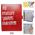 Miniatyrbild 1 av 8: 100 kuvertutmaningsmapp Bind parutmaningshändelse Anteckningsblock Sa A5