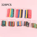 Miniatyrbilde 6 av 8: 328PCS Polyolefin Isolasjonsvarmerør Krymperørhylse Wra 164PCS