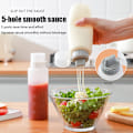 Miniatyrbilde 2 av 8: 1 stk 350/175ml 5 hull krydderflasker ketchup sennepsflaske Gray 350ml