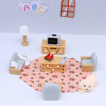 Miniatyrbillede 3 af 6: Dukkehus Miniaturemøbler Sofastol Skrivebordsstol DIY Dollh A