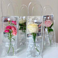 Pikkukuva 6 / 8: PVC Flower Bag Stall Kukkalaukku Läpinäkyvä Kangaskassi DIY Single