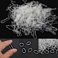 Pikkukuva 4 / 6: 200 kpl/500 kpl kirkas poninhäntäpidike elastinen kuminauha 500Pcs