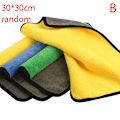 Pikkukuva 1 / 5: Kaksipuolinen paksu pyyhe korallifleece superimukykyinen pyyheauto B 30*30cm
