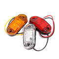 Miniatyrbillede 2 af 5: 1 STK LED-sidemarkeringslys Advarselsbaglygter Auto billys Red