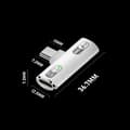 Miniatyrbillede 8 af 8: PD100W USB 3.2 Type C til Type C-adapter Hurtigopladning Type C He White