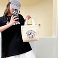 Miniatyrbilde 4 av 8: Ny Canvas Cartoon e Dame Handlepose Dame Fritid Enkel Beige