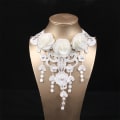 Pikkukuva 4 / 8: Vintag Classic Gothic Lace Choker Naisten Musta Crystal Pend A