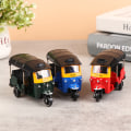 Pikkukuva 4 / 5: Alloy Tricycle Retro Simulation Model Three Wheeled Motorcycle Army green