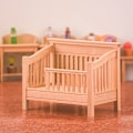 Miniatyrbilde 1 av 8: 1:12 Dukkehus Miniatyrseng Babyseng Cradle Seng Møbler Hjem