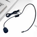 Miniatyrbilde 2 av 8: 3,5 MM tråd med hodebåren kablet mikrofon Headset stemmeforsterker