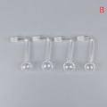 Miniatyrbillede 1 af 8: 4 stk. glas skål transparent sugerør B